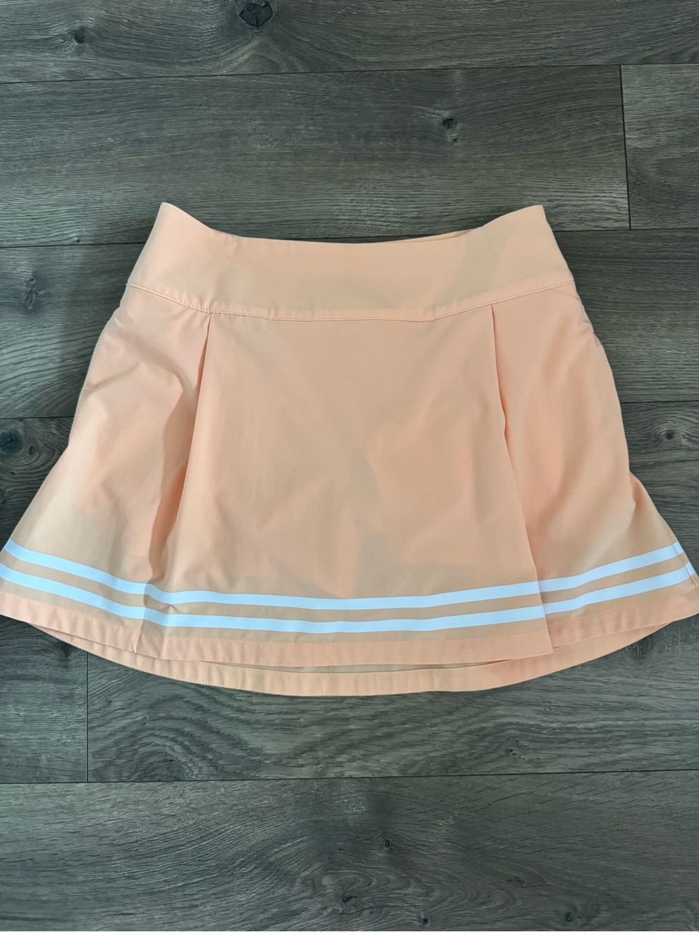 CALIA by Carrie Underwood Peach Tennis/Golf Skort with White Stripes
